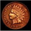 Image 2 : Proof ***Auction Highlight*** 1889 Indian Cent 1c Graded Select+ Proof Red By USCG (fc)