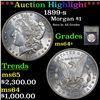Image 1 : ***Auction Highlight*** 1899-s Morgan Dollar $1 Graded Choice+ Unc By USCG (fc)