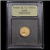 Image 4 : ***Auction Highlight*** 1910-p Gold Indian Quarter Eagle $2 1/2 Graded Choice Unc By USCG (fc)