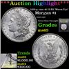 Image 1 : ***Auction Highlight*** 1879-p vam 41 I2 R5 'Worm Eye' Morgan Dollar $1 Graded GEM Unc By USCG (fc)