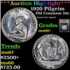 Image 1 : ***Auction Highlight*** 1920 Pilgrim Old Commem Half Dollar 50c Graded GEM++ Unc By USCG (fc)
