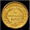 Image 3 : ***Auction Highlight*** 1852 D Dahlonega Gold Dollar $1 Graded Select Unc By USCG (fc)