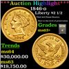 Image 1 : ***Auction Highlight*** 1846-o Gold Liberty Quarter Eagle $2 1/2 Graded Select+ Unc By USCG (fc)