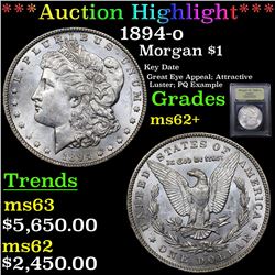 ***Auction Highlight*** 1894-o Morgan Dollar $1 Graded Select Unc By USCG (fc)