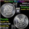 Image 1 : ***Auction Highlight*** 1882-s Morgan Dollar $1 Graded GEM++ PL By USCG (fc)
