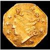 Image 2 : ***Auction Highlight*** 1856-FD BG-107 R4 California Fractional Gold 25c Grades GEM Unc (fc)