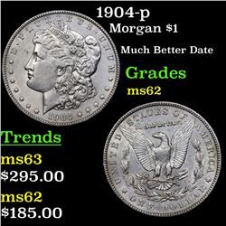 1904-p Morgan Dollar $1 Grades Select Unc