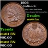 Image 1 : 1906 Indian Cent 1c Grades Choice Unc BN