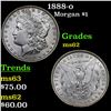Image 1 : 1888-o Morgan Dollar $1 Grades Select Unc