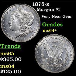 1878-s Morgan Dollar $1 Grades Choice+ Unc