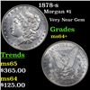 Image 1 : 1878-s Morgan Dollar $1 Grades Choice+ Unc