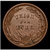 Image 3 : 1863 Union For Ever Washington Mounted Civil War Token 1c Grades Choice AU/BU Slider