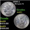 Image 1 : 1898-o Morgan Dollar $1 Grades GEM+ Unc