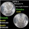 Image 1 : 1879-s Morgan Dollar $1 Grades GEM+ Unc