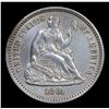 Image 2 : 1861-p Seated Liberty Half Dime 1/2 10c Grades Unc Details