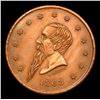 Image 2 : 1863 Lindenmueller , Brass Civil War Token 1c Grades Select Unc RB