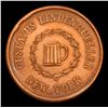 Image 3 : 1863 Lindenmueller , Brass Civil War Token 1c Grades Select Unc RB