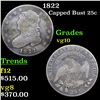 Image 1 : 1822 Capped Bust Quarter 25c Grades vg+