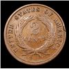 Image 3 : 1870 Two Cent Piece 2c Grades xf