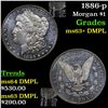 Image 1 : 1886-p Morgan Dollar $1 Grades Select Unc+ DMPL