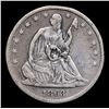 Image 2 : 1863-s Seated Half Dollar 50c Grades vf details