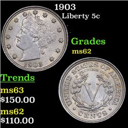 1903 Liberty Nickel 5c Grades Select Unc