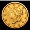 Image 2 : 1849 OPEN WREATH Gold Dollar $1 Grades Choice AU/BU Slider