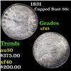 Image 1 : 1831 Capped Bust Half Dollar 50c Grades xf+
