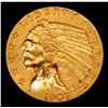 Image 2 : 1908-p Gold Indian Quarter Eagle $2 1/2 Grades Choice AU