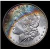 Image 2 : 1885-p Rainbow Toned Morgan Dollar $1 Grades Choice+ Unc