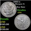 Image 1 : 1892-s Morgan Dollar $1 Grades vf++