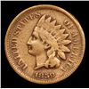 Image 2 : 1859 Indian Cent 1c Grades vf+
