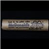 Image 4 : Mixed small cents 1c orig shotgun roll, 1919-s Wheat Cent, 1898 Indian Cent other end,McDnalds Wrapp
