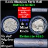 Image 1 : Buffalo Nickel Shotgun Roll in Old Bank Style 'Bell Telephone'  Wrapper 1926 & s Mint Ends