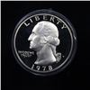 Image 2 : Proof Mixed Washington Quarter 25c roll, 40 pieces  1968-2009 (fc)