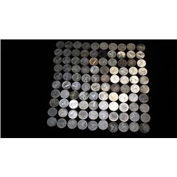 100 Low Grade Silver Dollars Mostly Morgans