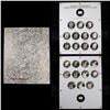 Image 1 : Beautiful Proof Eisenhower "Ike" Dollar Set 11 coins in a Captial Plastic display holder