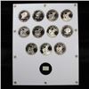 Image 4 : Beautiful Proof Eisenhower "Ike" Dollar Set 11 coins in a Captial Plastic display holder