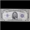 Image 4 : 2- 1934D $5 Blue Seal Silver Certificate Signatures Clark/Snyder, consec serial number Grades Gem+ C