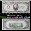 Image 1 : 1934C $20 New York Green Seal Federal Reserve Note Grades Select AU