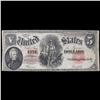 Image 2 : 1907 Woodchopper $5 Lg size Legal Tender Note Grades f+