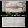 Image 1 : 1864 $20 Confederate Note, T67 Grades f, fine