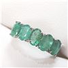 Image 5 : 10K White Gold Natural Emerald(2.4ct) Ring (~Size 7) (~weight 1.66g), Made in Canada, Appraised Reta