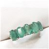 Image 6 : 10K White Gold Natural Emerald(2.4ct) Ring (~Size 7) (~weight 1.66g), Made in Canada, Appraised Reta