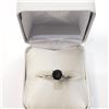 Image 2 : 10K White Gold Black Diamond(1.4ct) Ring (~Size 6) (~weight 2.4g), Made in Canada, Appraised Retail 