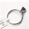 Image 3 : 10K White Gold Black Diamond(1.4ct) Ring (~Size 6) (~weight 2.4g), Made in Canada, Appraised Retail 