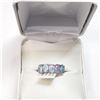 Image 2 : 10K White Gold Opal Doubket(2.4ct) Ring (~Size 6) (~weight 1.7g), Made in Canada, Appraised Retail $