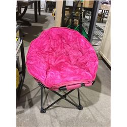 Kids' Pink Folding Camp Chair