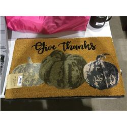 Give Thanks Doormat (18" x 30")