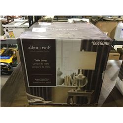 Allen Roth Brushed Nickel Finish Table Lamp (16" x 16" x 27.5")